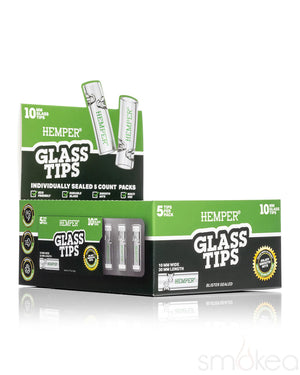 Hemper 10mm Glass Filter Tips (5-Pack)