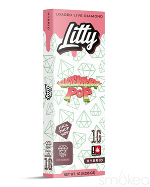 Litty 1g THCA Loaded Live Diamonds Vape - Watermelon Pop