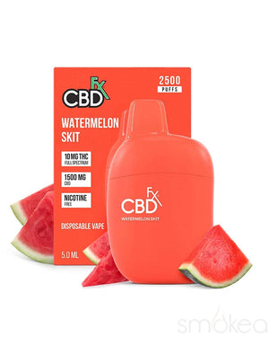 CBDfx 1500mg CBD + 10mg THC Disposable Vape Pen - Watermelon Skit