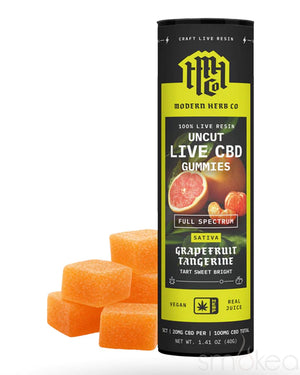 Modern Herb Co Live Resin CBD Gummies - Grapefruit Tangerine