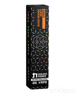 Hi On Nature 2g THCP + HHCP Chikara Power Vape - Blood Orange Runtz