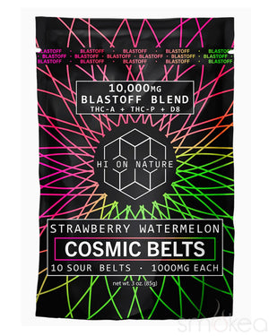 Hi On Nature 10000mg Blast Off Blend Cosmic Belts - Strawberry Watermelon