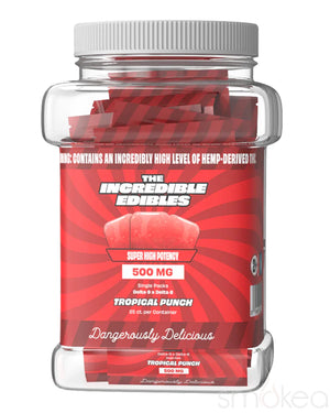Top Shelf Hemp 500mg Delta 8 x Delta 9 Incredible Edibles - Tropical Punch