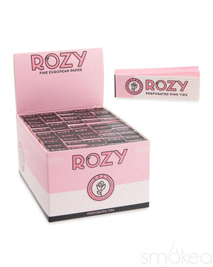 Rozy Pink Perforated Rolling Tips