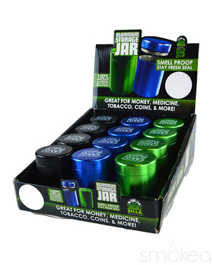 Smokezilla Smell Proof Metal Storage Jar (12pc Display)