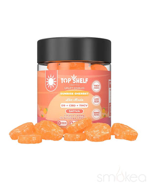 Top Shelf Hemp 750mg Delta 9 Full Spectrum Edibles - Sunrise Sherbet