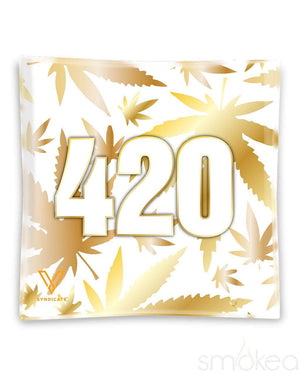 V Syndicate "420 Gold" Glass Ashtray