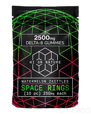 Hi On Nature 2500mg Delta 8 Space Rings Gummies - Watermelon Zkittles