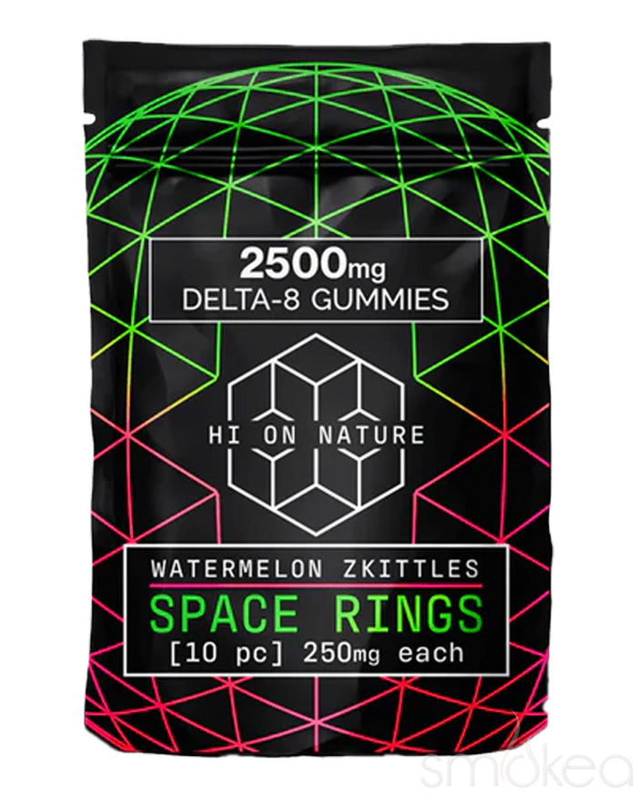 Hi On Nature 2500mg Delta 8 Space Rings Gummies - Watermelon Zkittles