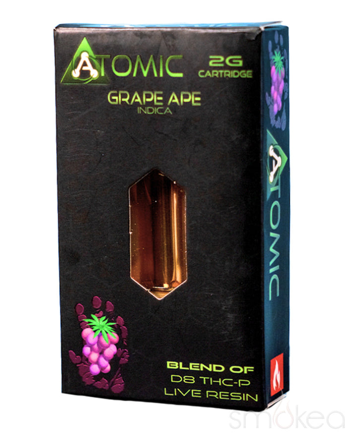 Atomic Delta 2g Delta 8 + THCP Live Resin Cartridge - Grape Ape