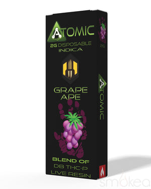 Atomic Delta 2g Delta 8 + THCP Live Resin Vape - Grape Ape