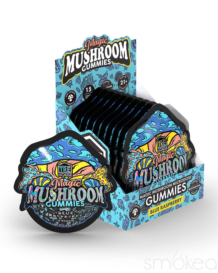 TRĒ House Magic Mushroom Gummies - Blue Raspberry (15-Pack)