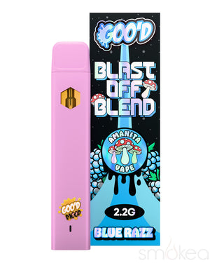 Goo'd Blast Off Blend Mushroom Vape - Blue Razz