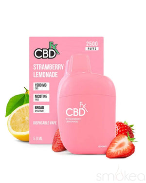 CBDfx 1500mg CBD Disposable Vape Pen - Strawberry Lemonade