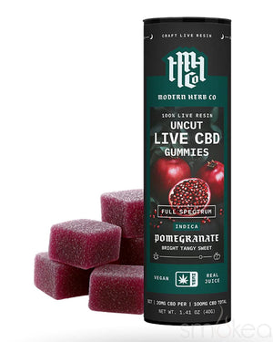 Modern Herb Co Live Resin CBD Gummies - Pomegranate
