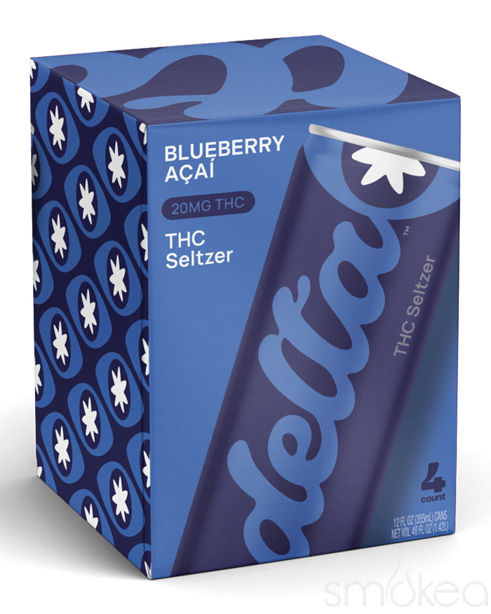 Delta Beverages 20mg THC Seltzer - Blueberry Acai