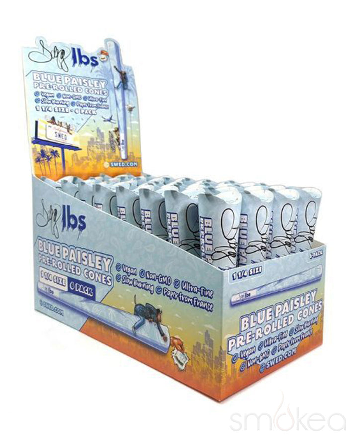 Dogg lbs 1 1/4 Blue Paisley Pre-Rolled Cones (6-Pack)