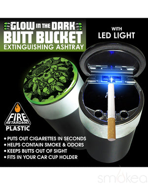 Smokezilla Glow in the Dark Butt Bucket Ashtray (6pc Display)