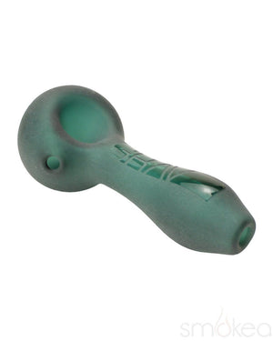 GRAV 4" Sandblasted Spoon Hand Pipe Lake Green