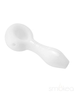 GRAV 4" Sandblasted Spoon Hand Pipe White