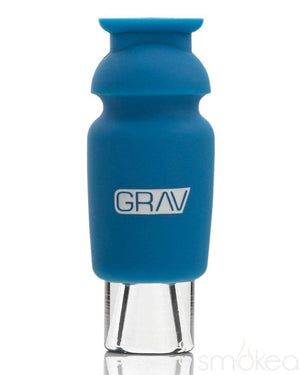 GRAV Silicone Capped Glass Crutch Blue