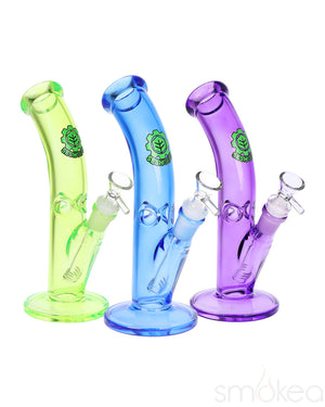 SeshGear Lean Back Bent Tube Colored Glass Bong