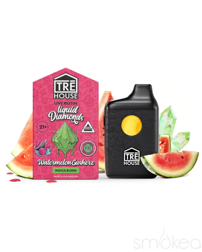 TRĒ House 3.5g Live Rosin Liquid Diamonds Vape - Watermelon Gusherz