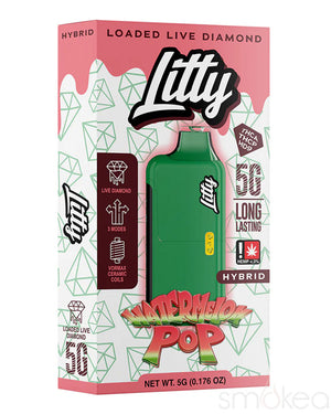 Litty 5g THCA Loaded Live Diamonds Vape - Watermelon Pop