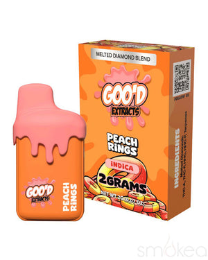 Goo'd 2g Drip THCA Melted Diamonds Blend Vape - Peach Rings