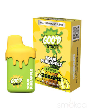 Goo'd 2g Drip THCA Melted Diamonds Blend Vape - Sour Pineapple