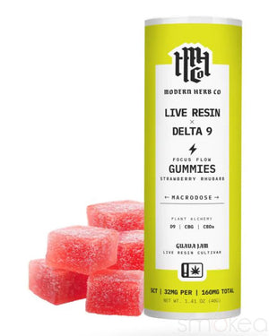 Modern Herb Co Delta 9 Live Resin Gummies - Strawberry Rhubarb