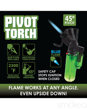 Smokezilla Torch Blue Mini Pivot Torch Lighter (10pc Display)