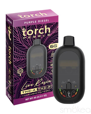 Torch 6g Pebble THCA Live Resin Blend Vape - Purple Diesel