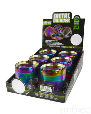 Smokezilla Metal Rainbow Drawer Grinder (6pc Display)