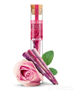 Zig Zag King Size Rose Pre-Rolled Cones (3-Pack)