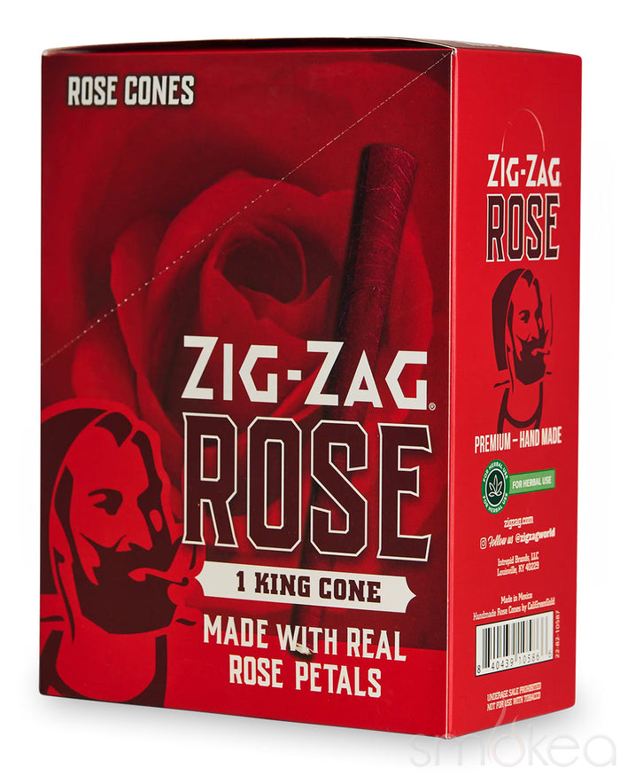 Zig Zag King Size Rose Pre-Rolled Cone