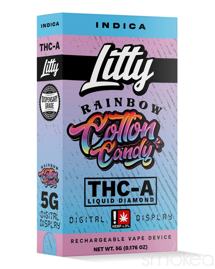 Litty 5g THCA Signature Blend Vape - Rainbow Cotton Candy