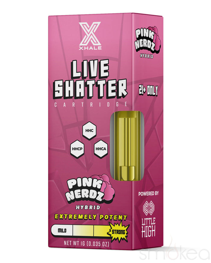 Xhale 1g HHC Live Shatter Cartridge - Pink Nerdz