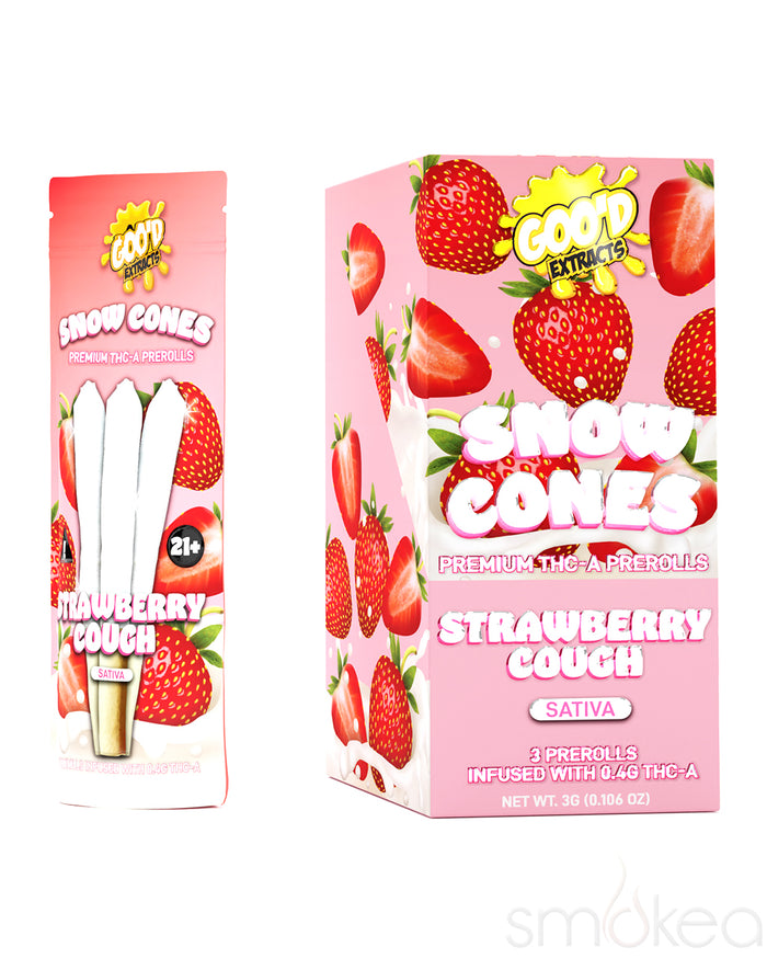 Goo'd THCA Snow Cones Pre-Rolls - Strawberry Cough