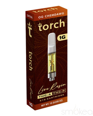 Torch 1g THCA Live Resin Blend Cartridge - OG Chemdawg