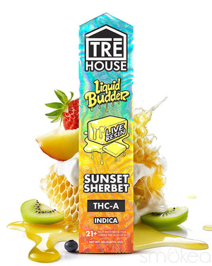 TRĒ House 2g Live Resin Liquid Budder Vape - Sunset Sherbet