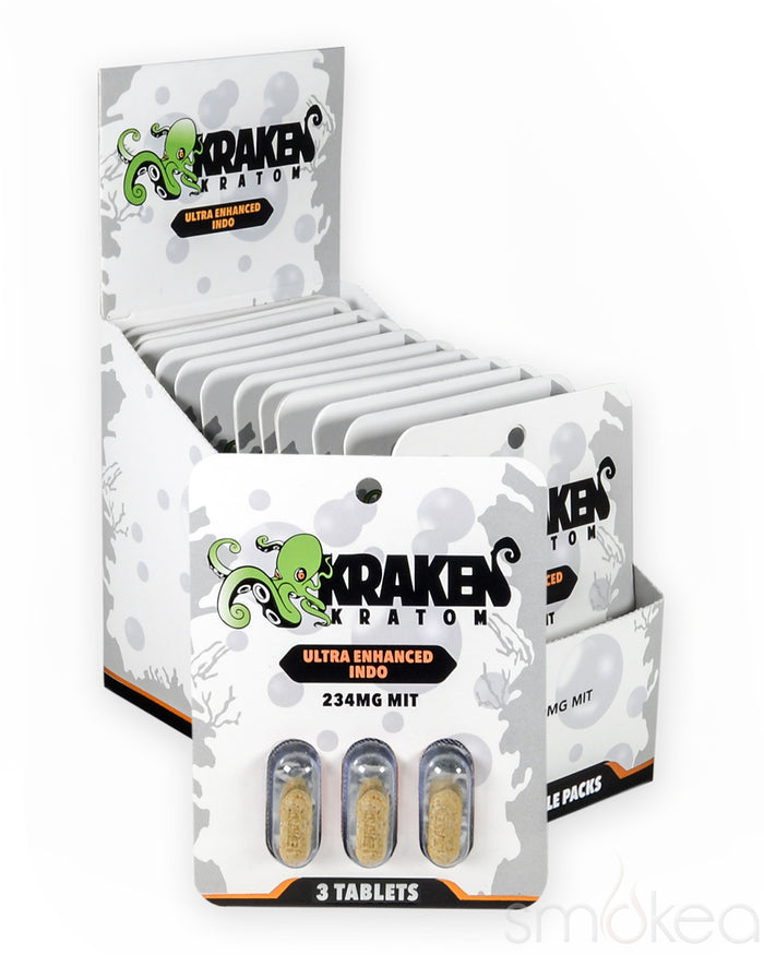 Kraken Kratom Ultra Enhanced Indo Chewable Tablets (3-Pack)