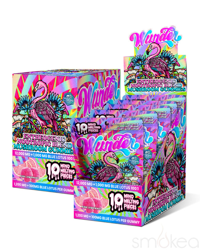 Wunder High Potency Entheogenic Mushroom + Blue Lotus Gummies - Pink Lemonade