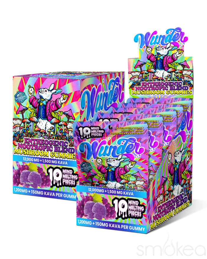 Wunder High Potency Entheogenic Mushroom + Kava Gummies - Grape