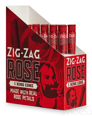 Zig Zag King Size Rose Pre-Rolled Cone