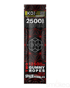 Hi On Nature 2500mg KO3 Knockout Gummy Ropes (2-Pack)