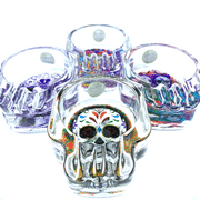 Smokezilla Glass Skull Ashtray (4pc Display)