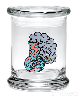 Popular 6PCS Smoking Set Juice Box Grinder Glass Ashtray Stash Jar