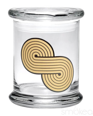 420 Science Glass Pop Top Storage Jar Large / Infinite Loop