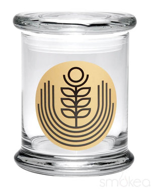 420 Science Glass Pop Top Storage Jar Large / Rising Flower